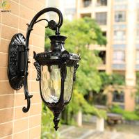 Lumière moderne en verre en aluminium E26 de mur de bougeoir pour des villas de jardin