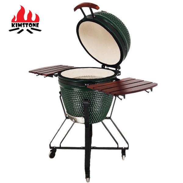 KIMSTONE Barbecue Griller Charcoal Kamado Grill Kamando Asador De Ceramic Komado 21 Smoker Bbq Grill