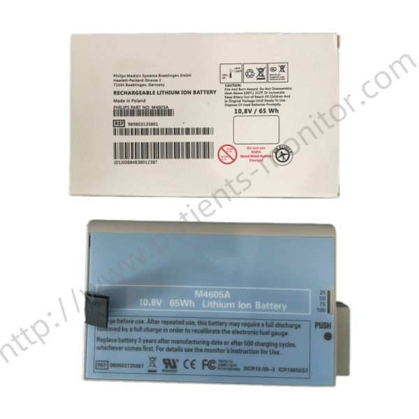 Monitoreo de la cama del paciente de la serie MP y MX de PHiliph M4605A Batería de iones de litio recargable REF989803135861 10.8V 65Wh