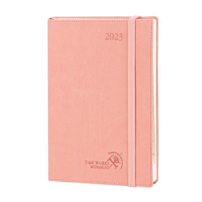 Planejador acadêmico personalizado rosa Médio Mensal Planejador semanal 2023 Capa mole 12 meses