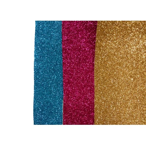 50m Rolls Champagne Gold Glitter Wallpaper , Glitter Powder Surface Glitter Feature Wallpaper
