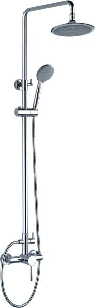 Ceramic Brass Bathroom Faucet with 8 inch ABS Head Shower