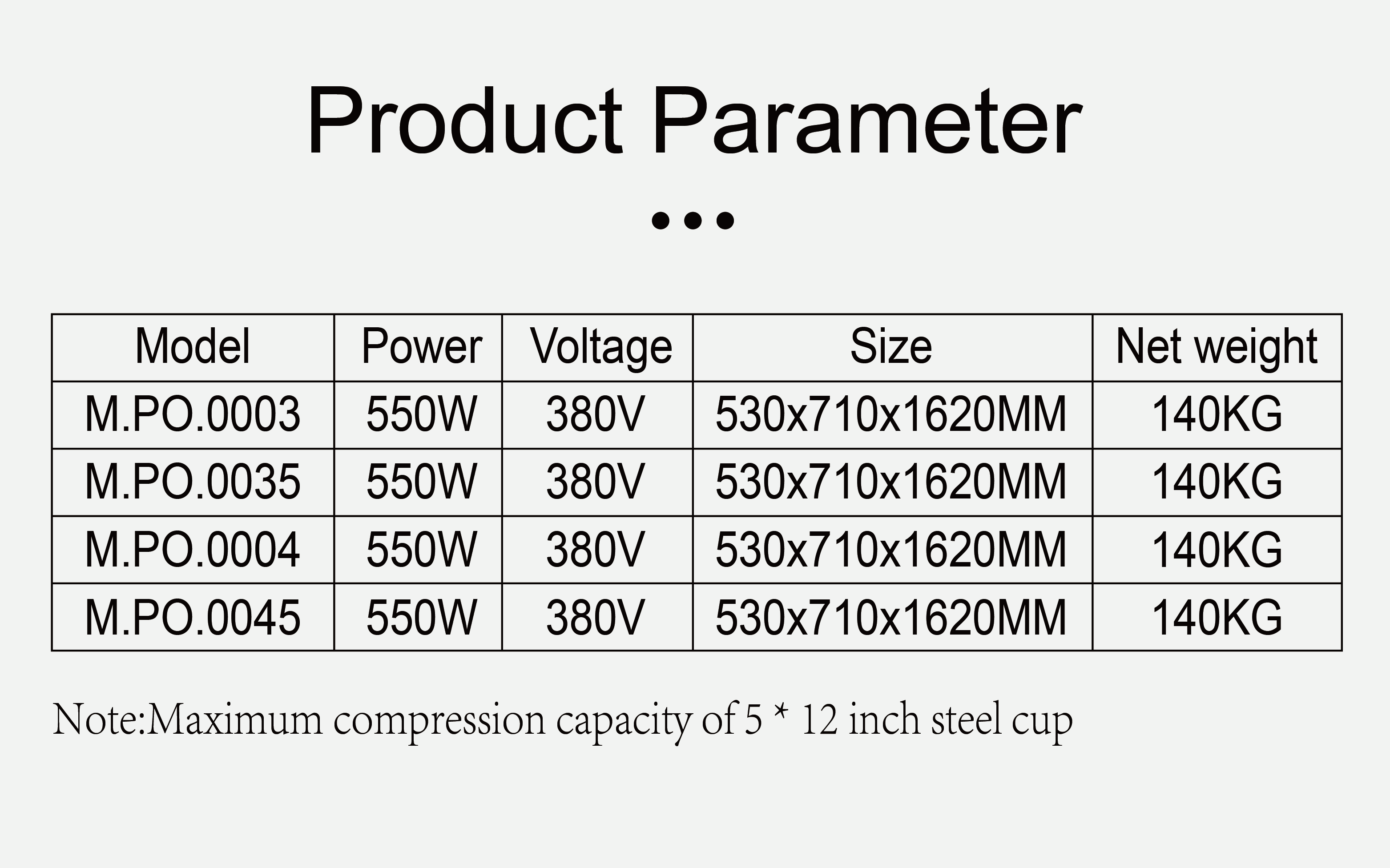 Powder Pressure Machine