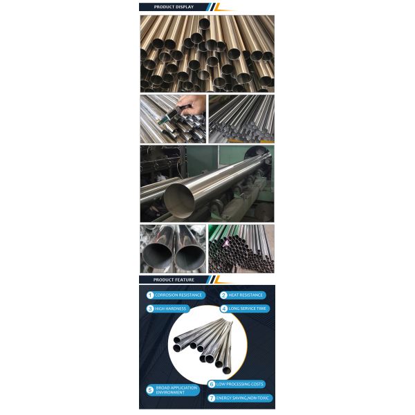 Round Cold Drawn SS316l Stainless Steel Seamless Pipe 12m