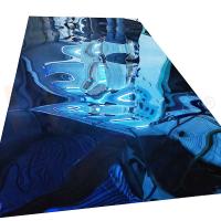 Surface de miroir 8K Plaque de couleur en acier inoxydable Saphir bleu Plaque inoxydable SUS 304 304L