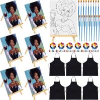 Kit de coton et de peinture toile prédéfinie pour adultes, toile prédéfinie