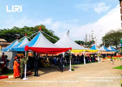 5x5m Mobile Garden Pagoda Gazebo Tents Spring Top Tent for Cameroon