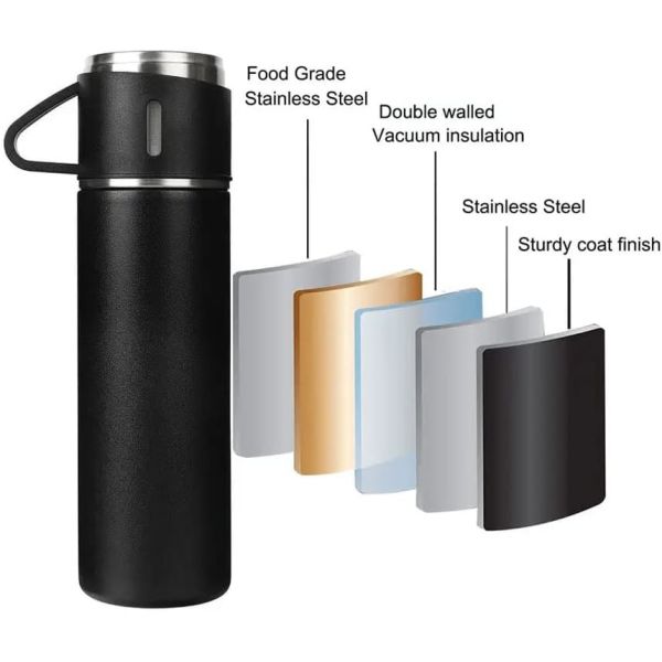 Двухстенная изоляционная керамическая кружка 2 в 1 кубке 500 мл