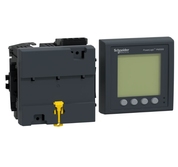 Schneider PowerLogic PM5563 Power Meter with 2 Ethernet 63th Harmonic and DIN Rail Mount