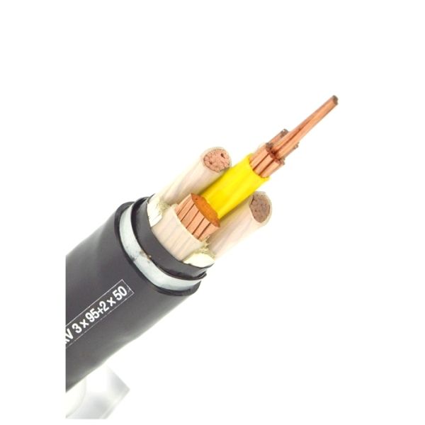 Изолированный PVC и обшил бронированный сердечник электрического кабеля 3 и кабель PVC медного проводника земли электрический