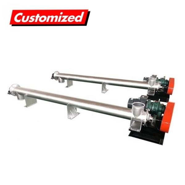 Cement Flexible Auger Feeder Stainless Steel Screw Conveyor With Heat Resistant