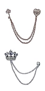 Men's Metalic Gold Flower Lapel Pin/Shirt Stud Brooch Golden, Gentleman's Essentials Premium Handmade Flower Lapel Pin