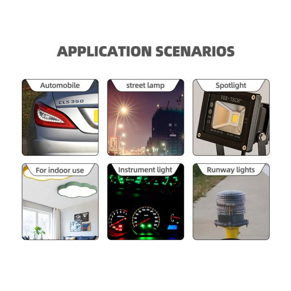 White Silkscreen 220v PCB Printed Circuit Board Assembly 5730 LED Chips