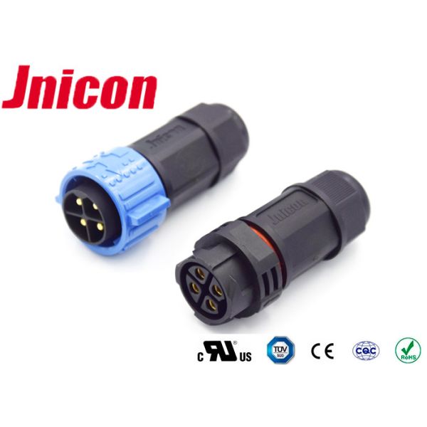 Jnicon 20 Amp 4 Pin Waterproof Male Female Connector M25 Cord To Cord IP67