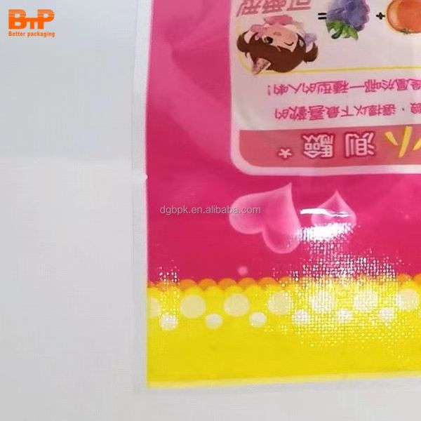 Custom Printed Pouch Three Side Sealed 3.5g 50g 100g Lollipop Candy Bar Sugar Mashmallow Food Mylar Plastic Packaging Bags