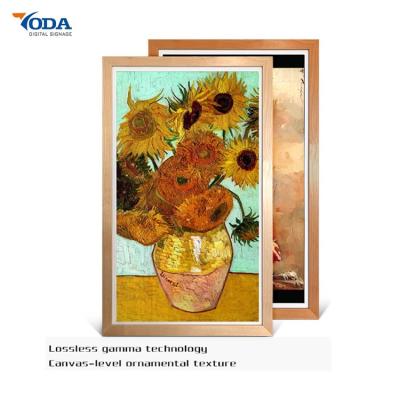 Tempo feliz da parte elétrica da moldura para retrato 5G Wi-Fi da parede de Digitas da exposição de ADS/IPS