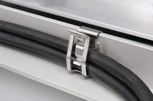 Stainless Steel 304 Solar Cable Clip PV Metal Frame Clips Anti Corrosion