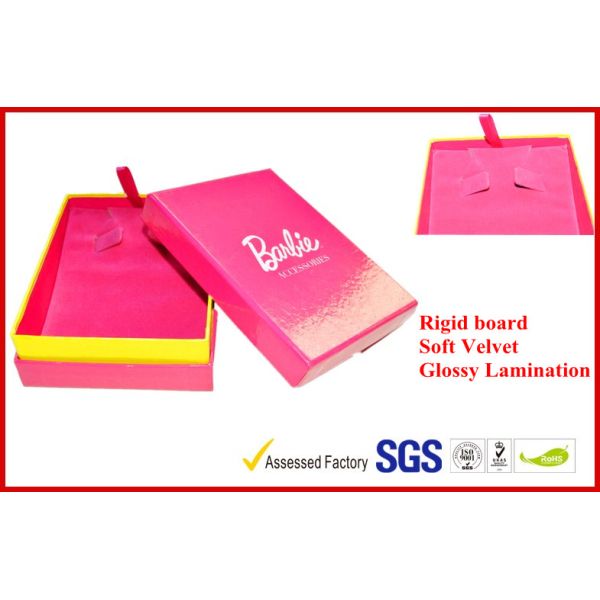Fancy Jewellery Packaging Boxes For Valentine Gift, Pink Rigid Paper Gift Packaging Boxes