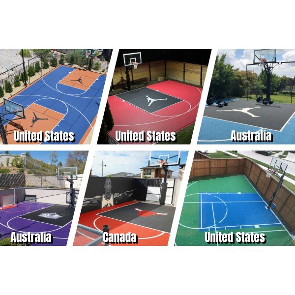 Custom PP Interlocking Sport Tiles for Basketball Badminton Courts
