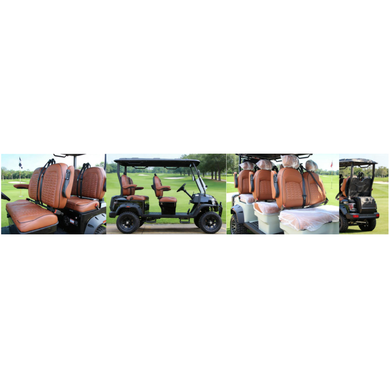 Flagship Luxury High-Chassis Electric Golf Cart 6 Forward-Facing PT-PBT Seats with All-Terrain Tires for Golf Clubs and Resorts