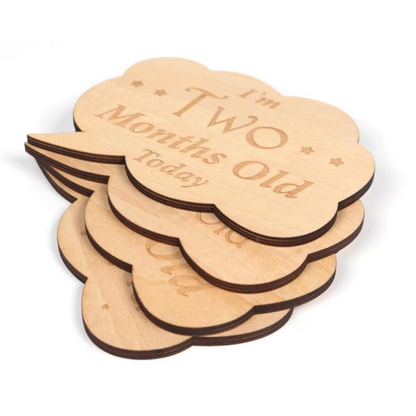 Eco-Friendly Personalized Wooden Baby Announcement Plaque - Perfect for Newborn Gifts