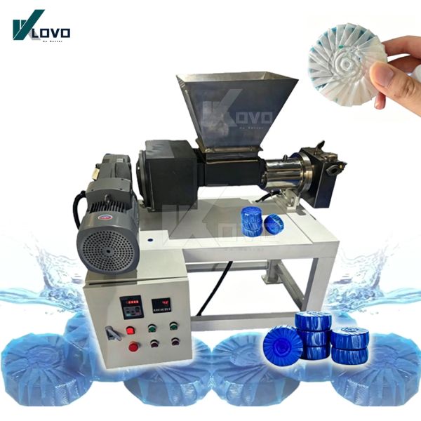 Toilet Block Water Soluble Film Paper Blue Bubble Production Line Cleaner Making Machine