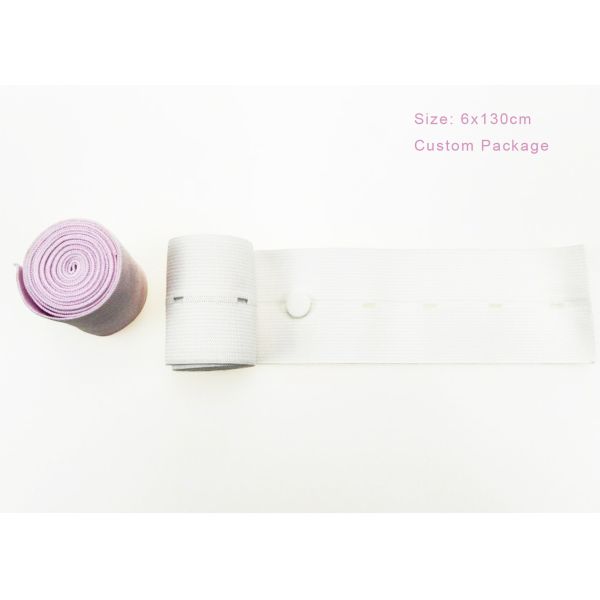 Heart Monitor Transducer Belt Reusable Safe Material Pink Color With Button Holes