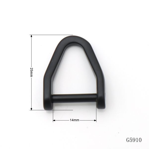 Matte Detachable D Ring Black Screw D Rings OEM ODM For Handbag