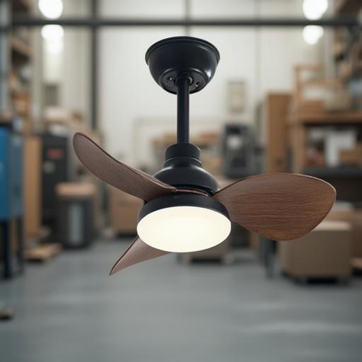 Lámpara colgante con ventilador Factory 4100K, 52 aspas para una mejor circulación del aire