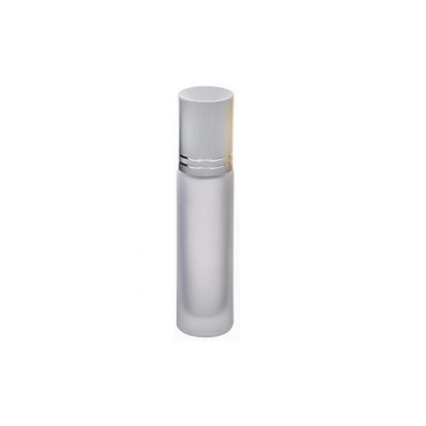 Cosmetic Empty Rollerball Perfume Bottles Silvery Aluminium Screw Cap 8ml Aromatherapy Roller Ball Bottles