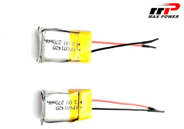 3,0 V 270 mAh 601420 Li Mno2 Bateria MP601420 Bateria primária de lítio