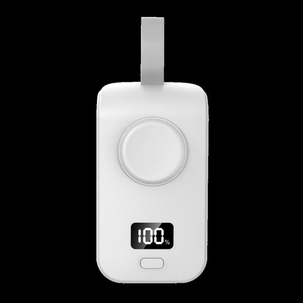 2500mAh Power Bank Carregador sem fio Para Iwatch Carregamento de cabo iPhone Proteção contra sobrecarga