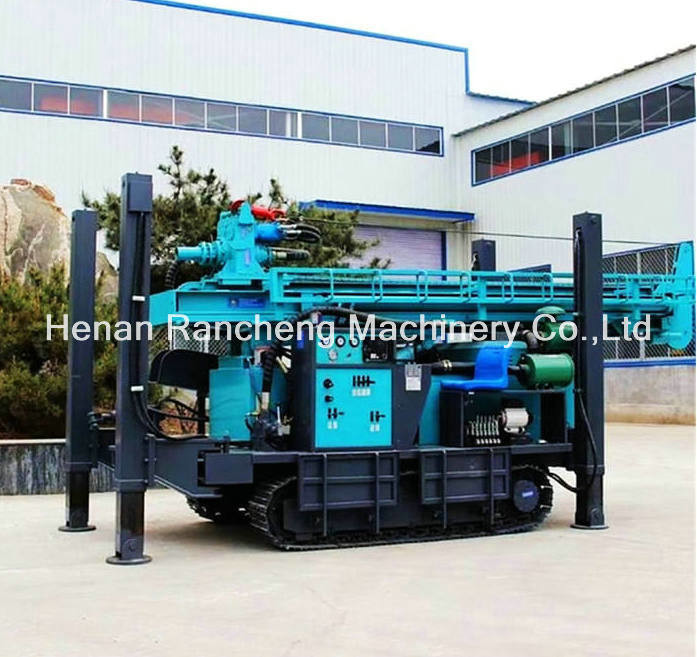 RCF450C 450m Steel Crawler Mounted Water Well Drilling Rig Воздушная буровая установка для бурения с помощью DTH