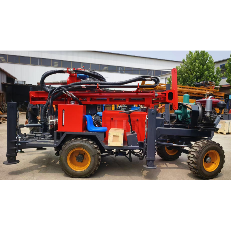 100/200/300M Water Well Tractor Mounted Drilling Machine To Africa