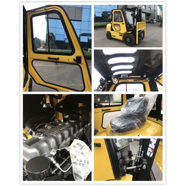 Portable Industrial Counterbalance Forklift Isuzu Engine 500mm Load Center