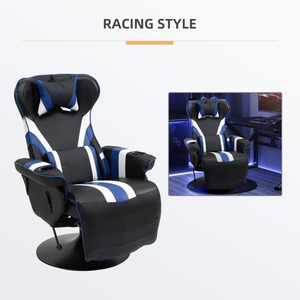 Customized Logo Availabled Gaming Chair Swivel Style with Lumbar Support and Footrest