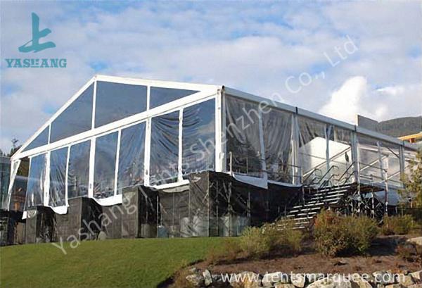 Ultraviolet Resistant Aluminum Outdoor Party Tents Transparent PVC Fabric Cover