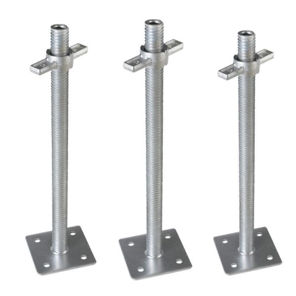 30-38mm Diameter Frame Scaffolding Jack Base With Hot Dip Galvanized Surface Finish