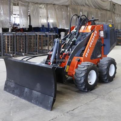 4x4 Wheel Drive YF380 Road Tyre Track Skid Steer Loader Mini Loader for Tough Terrain