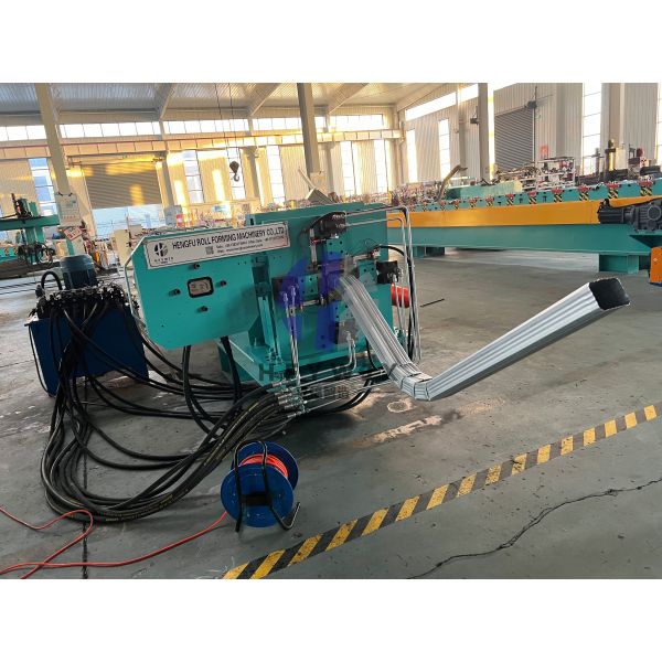 High Speed PLC Rain Gutter Roll Forming Machine With Heavy Duty Welded Frame