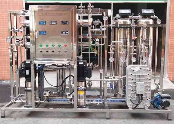Automatic EDI Water Treatment System / 250LPH Ultrapure Water Plant Pure Water Process