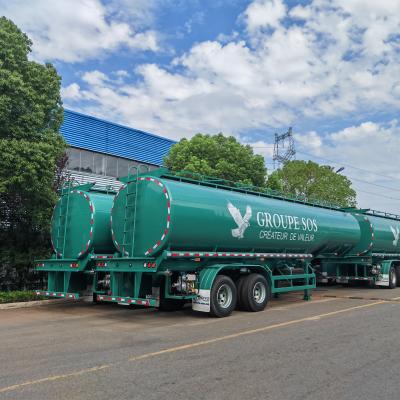 CLW 2 Axle Stainless Steel Tanker Truck Heavy Duty Drinking Water Tank Semi Trailer