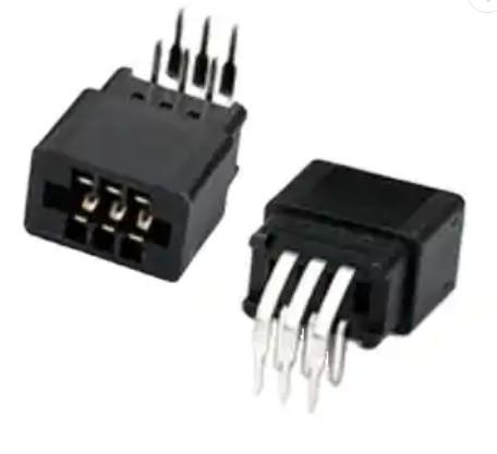 PBT GF30 Right Angle Card Edge Slot PCB Header Connectors 2.54mm