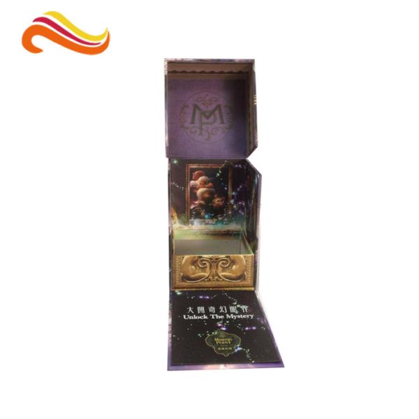 Caixas de cartão 1200gsm quadradas de revestimento UV da garrafa de perfume