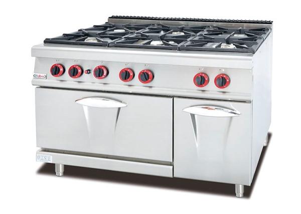 Escala de gás ocidental Multi-funcional do equipamento da cozinha com combinação da chapa para assar/grade