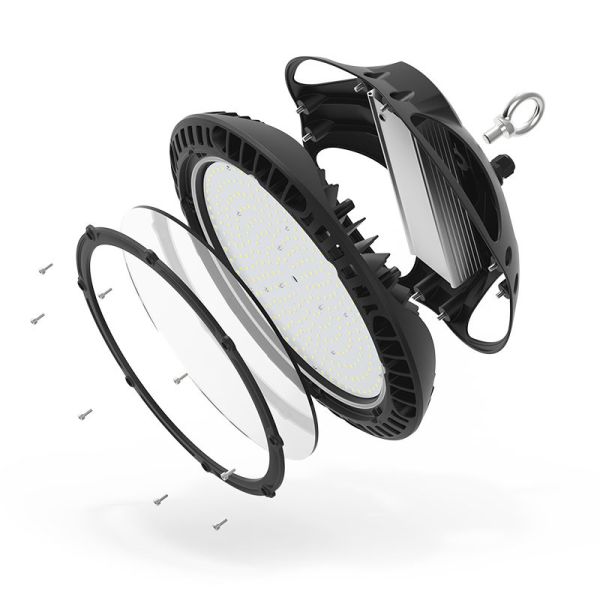 150LM/W Durable UFO High Bay Light Fixtures Multiscene Dimming