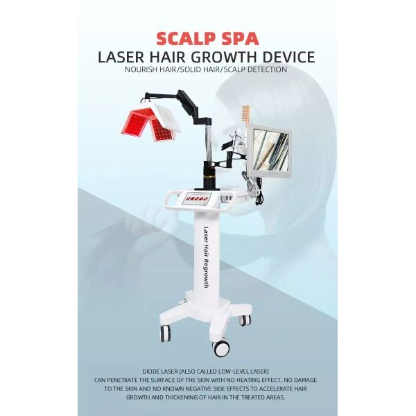 Red Light Laser Hair Regrowth Device Hair Loss Treatment Machine
