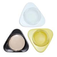 Impression personnalisée 3ml 5ml 7ml 9ml Triangle Blanc clair Noir Concentré d' huile Jar mini en verre à l' épreuve des enfants