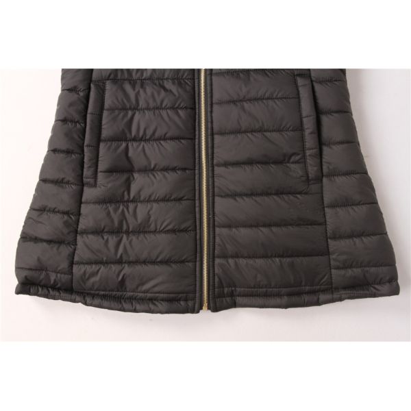 Ladies Revrsible Longline Coats Multicolor Keep Warm Casual And Fashion Black Color Clothes