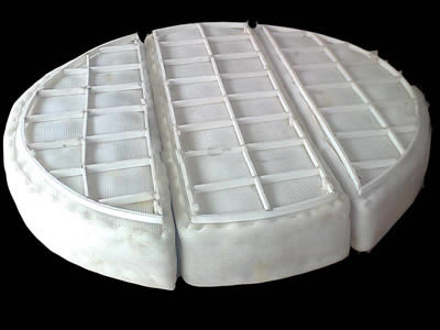 Round 200mm Diameter Demister Mesh Chemical Column For Liquid And Gas Separation